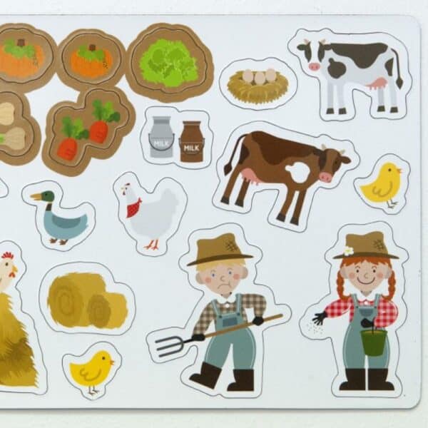 kleine-boerderij-magneten-3.jpg Magnetset Kids Mein Kleiner Bauernhof – 35 teilig – Produktfoto
