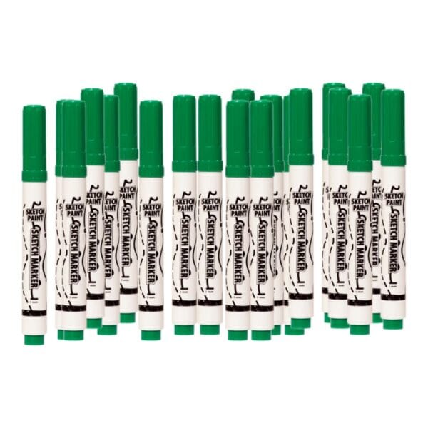 SketchPaint Whiteboardmarker Grün – 20 Stück Zwanzig grüne SketchPaint Whiteboardmarker