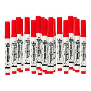 Rote Farbmarker im Set für kreative Gestaltung und Malerei.
