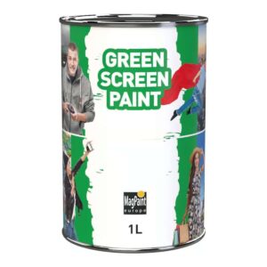 Dose grüne GreenScreenPaint Chroma-Key-Farbe mit 1 Liter Inhalt