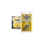MagnetFarbe 250 ml mit Magnetset: 4 Neodym-Magnete Ø 22 mm