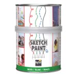 Magnetfarbe Sketch Paint in Weiß für kreative Wandgestaltung.